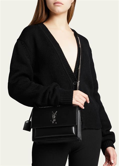 Saint Laurent Sunset Medium YSL Crossbody Bag in Smooth .